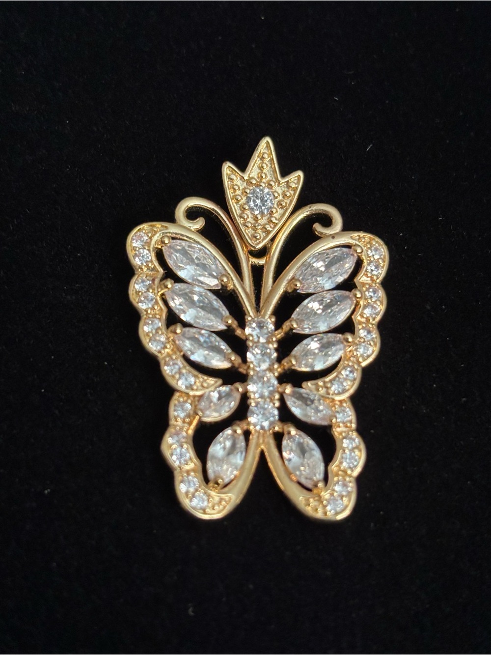 Gold plated Butterfly pendant